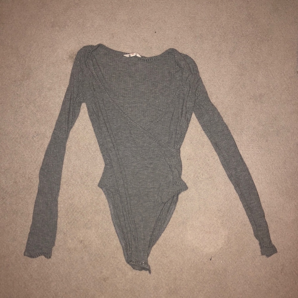 Gray bodysuit